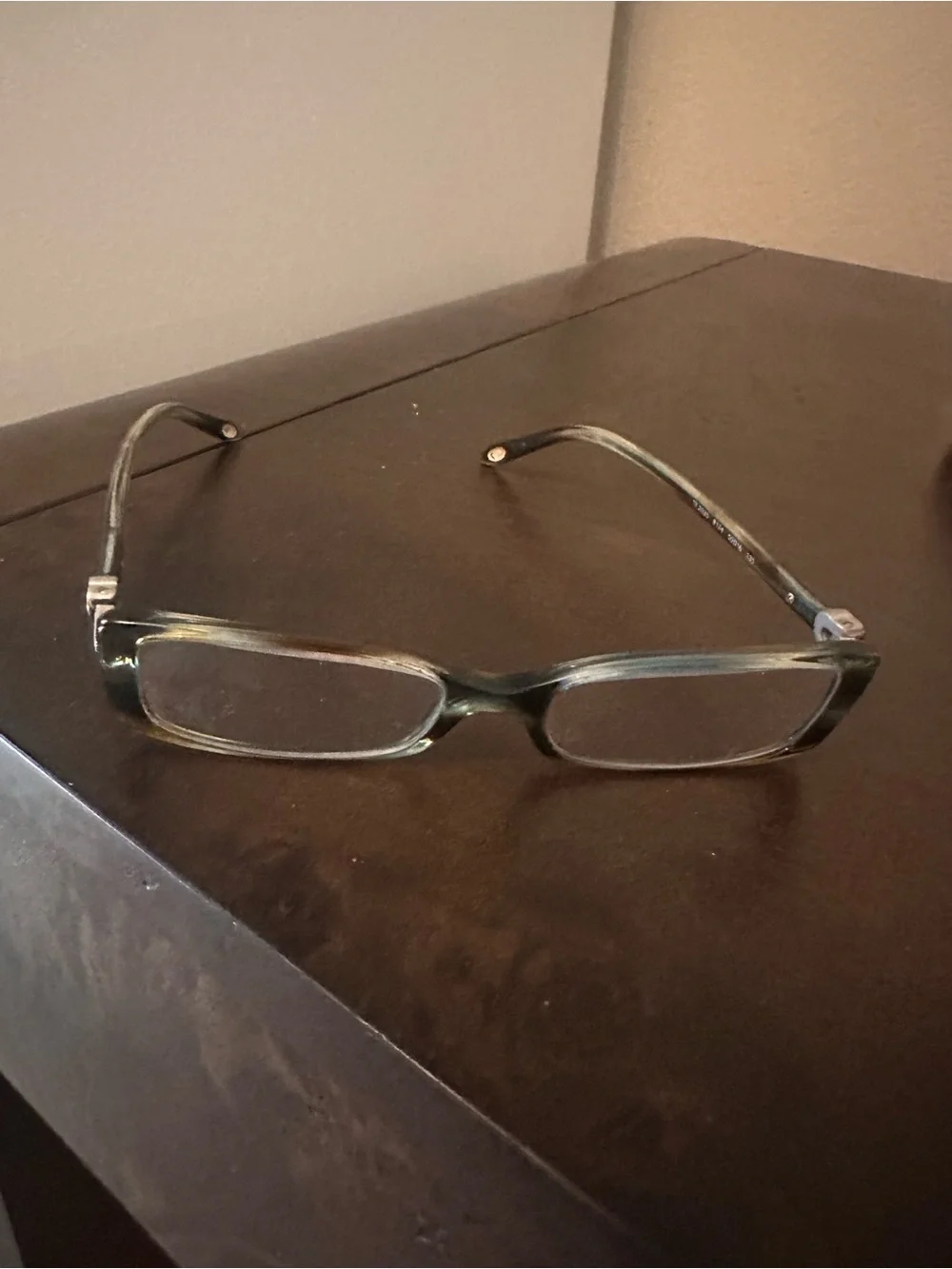 Tiffany & Co Signature Silver Heart Rectangular Glasses - Blue/ Brown Women’s